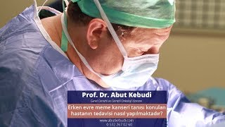 Erken evre meme kanseri tanısı konulan hastanın tedavisi - Prof. Dr. Abut Kebudi