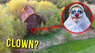 DRONE CATCHES KILLER CLOWN AT ABANDONED WAREHOUSE!! (STOLE OUR DRONE)