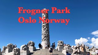 สวนสาธารณะ Frogner Park in Oslo Norway.