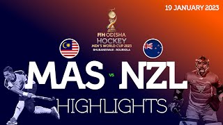 FIH Odisha Hockey Men's World Cup 2023 - Short Highlights : Malaysia vs New Zealand | #HWC2023