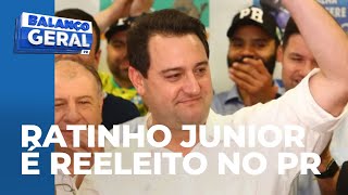 Governador Ratinho Junior comemora votação expressiva e agradece paranaenses