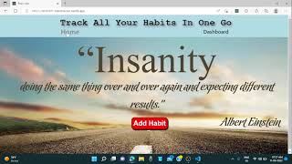 Habit-Tracker || Coding ninjas skill test 3 ||