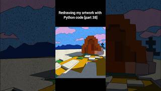 Part 38 | Python Turtle drawing | #python #pythonprogramming #coding #minecraft #digitalart