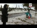 winter storm drops snow on jerusalem