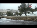 Winter storm drops snow on Jerusalem