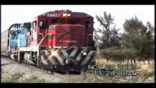 FXE 3715 I-MZMX long intermodal train old school