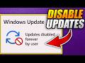 How to PERMANENTLY DISABLE WINDOWS 10 / 11 UPDATES