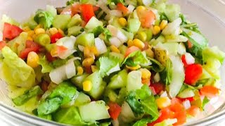 Mixed Vegetable Salad// Easy Salad recipe// Ensalada Mixta