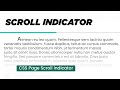 Page Scroll Indicator Using Html CSS