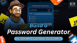 Random Password Generator Using HTML CSS JavaScript #htmlcssjs #passwordgenerator