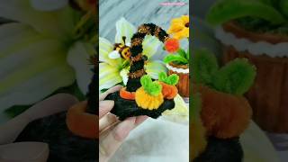 萬聖節手作 | 扭扭棒巫師帽 | Pipe Cleaners Halloween Hat Hairclip Idea | Halloween witch hat #shorts #扭扭棒 #萬聖節