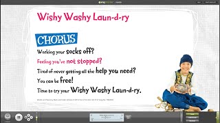 Wishy Washy Laun-d-ry [Aladdin Trouble] - Words on Screen™  Sample