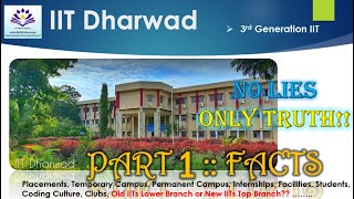 IIT Dharwad - All you need to know. Only Truth, No Lies!! Also, Campus video by me