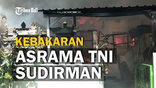 5 Rumah di Asrama TNI Sudirman Denpasar Terbakar