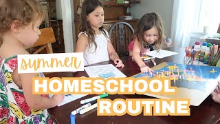 SUMMER HOMESCHOOL ROUTINE!! LOVEVERY READING SKILL SET \u0026 COUNTRY STUDIES