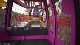 [4K] Mickey's Fun Wheel ride (Swinging) In The Rain! (Swinging Ferris Wheel Attraction): DCA POV