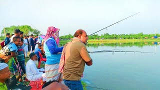 ঈশ্বরদী পতিরাজপুর বিশাল কাতলা মাছ শিকার \\\\Best Hook Fishing