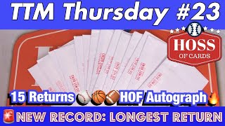 TTM Thursday #23: 15 TTM Autograph Returns! Baseball ⚾️ Football 🏈 Basketball 🏀 Card Autographs🖋
