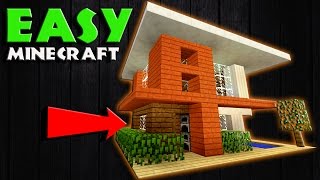 Minecraft How to Build a Realistic Modern House / Small Modern House Tutorial | CUTE, EASY, COMPACT