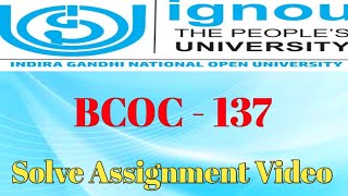 BCOC - 137 // Corporate Accounting // Solve assignment IGNOU // #ignou // 2021-22