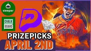 MLB PRIZEPICKS  PROP PICKS | TUESDAY | 4/2/2024 | MLB BETTING | BET PROPS