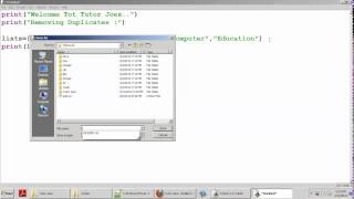 Python Tutorial : Removing Duplicates From a List In Python Tamil Part-20