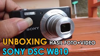 Unboxing Review Foto & Video Tes Sony DSC W810 Pocket Camera