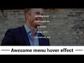 Awesome menu hover effect with change background image using jquery mouseover