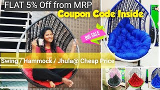 Modern SWING HANGING CHAIR Sale @Cheap Price || Balcony Hanging Chair | Jhula/Hammock for Home ||