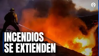 Incendios en California continúan; los vientos no se detienen