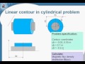 quickfield example linear contour in cylindrical problem