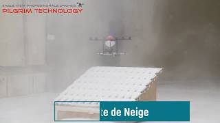 Tests drones en soufflerie climatique CSTB