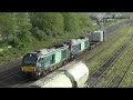 drs 68003 68016 on 6z57 at gloucester yard 300419