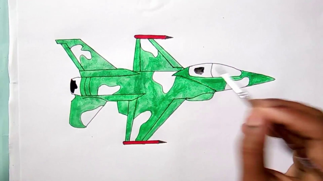 Fighter Jet Drawing Easy