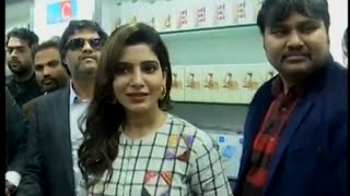 వరంగల్ లో సమంత సందడి Heroine Samantha Hulchal in Warangal Big C Opening