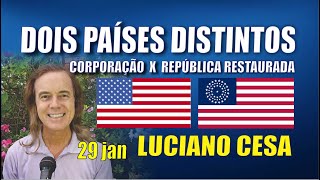 DOIS PAÍSES DISTINTOS. LUCIANO CESA. Comporação X República Restaurada. LUCIANO CESA. Compartilhem!