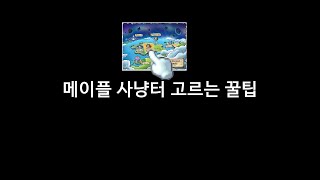 [메이플] 자기 레벨에 맞는 사냥터 고르기 - 메이플 정보