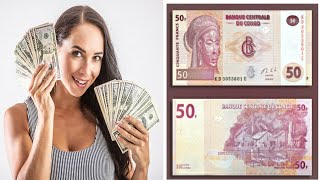 Congo Currency-Congolese Francs | Euro Pound US Dollar rate in Congo Currency | Dollar rate in Congo