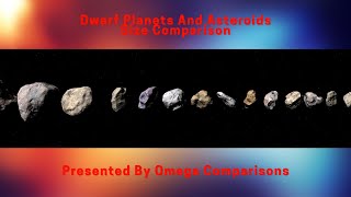 Dwarf Planets And Asteroids Size Comparison 4K
