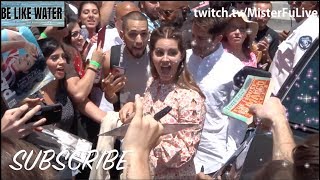 Lana Del Rey GREETS FANs @ Guillermo Del Toro's Walk of Fame