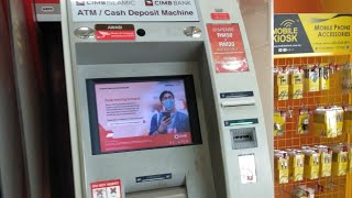 Cara Masukkan Duit Cash Dalam Mesin ATM Cimb Bank