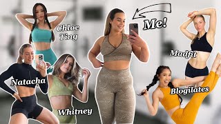 I tried the MOST POPULAR Fitness YouTubers WORKOUTS + DIETS for a week (CHLOE, NATACHA, MADFIT)