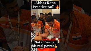 Abhas Rana Practice Pull 🔥 #worldarmwrestlingleague #armwrestler #globalarmwrestling #motivation