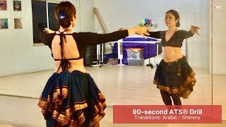 Michiyo 90 second ATS® Drill #Transitions Arabic-Shimmy Dec 2018