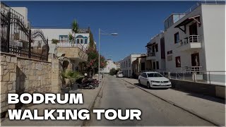 The city of white houses. Walking tour Bodrum, Turkey