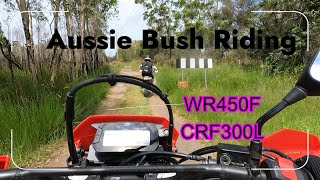 Aussie Bush Riding   WR450F & CRF300L