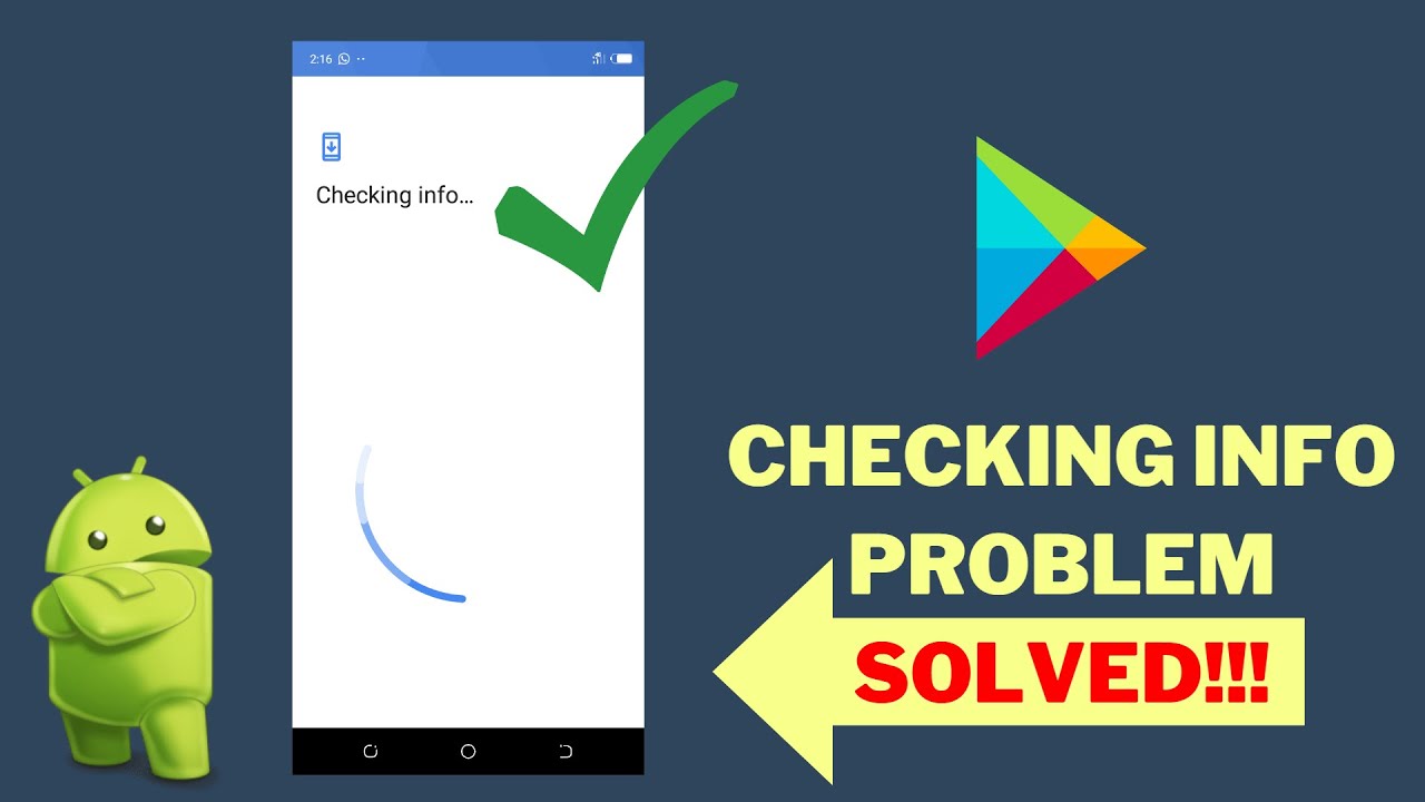 How To Solve Checking Info Loop In Google Play Store Working Tutorial