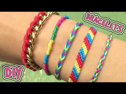 DIY Friendship Bracelets. 5 Easy DIY Bracelet Projects! DIY Friendship Bracelets. 5 Easy DIY Bracelet Projects!