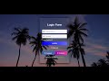 How to create Transparent Login Form with Source Code