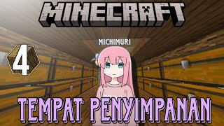 Gw bikin tempat penyimpanan barang malah kaya penjara jir💀 | Minecraft survival #4